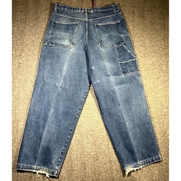 Boom-X Jeans 36x31.5 VTG 90s Baggy Hip Hop Streetwear Skater Y2K Denim Carpenter - Picture 3 of 10